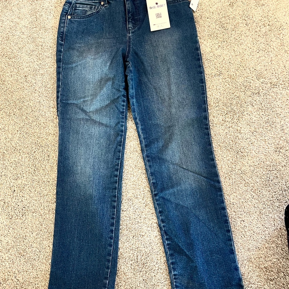 Gloria Vanderbilt Dark Blue Straight Leg Jeans